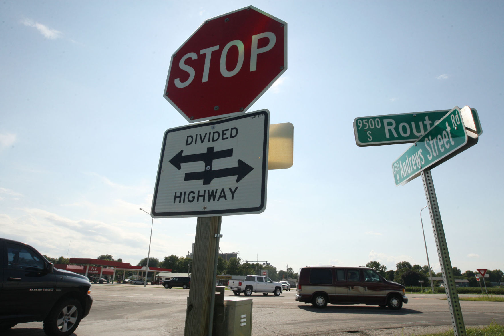 Andrews Street Road US 51 intersection 8.16.18